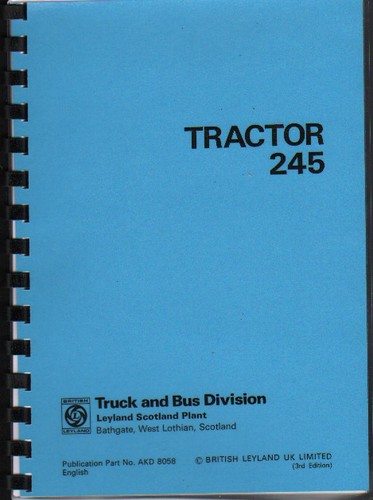 Leyland 245 tractor operator - leyland,