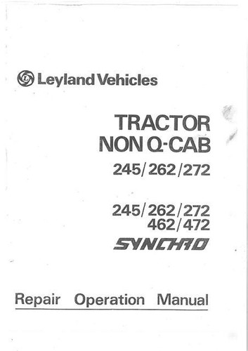 Leyland tractor 245 262 272 - leyland,