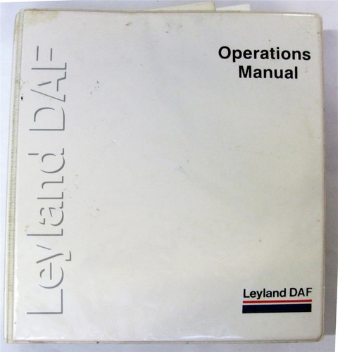 Leyland daf operations manual - leyland,